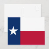 Texas Flag USA Postkarte (Vorne/Hinten)