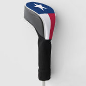 Texas Flag - Vertikale Anzeige Golf Headcover (angewinkelt)