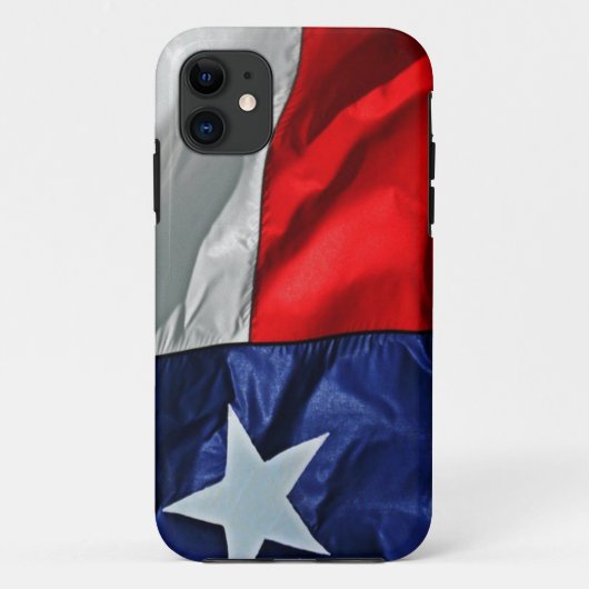 Texas Flag Wave Red White and Blue Case-Mate iPhone Hülle (Rückseite)