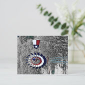 Texas Flag Windmill near Johnson City, TX Postkarte (Stehend Vorderseite)