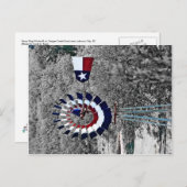 Texas Flag Windmill near Johnson City, TX Postkarte (Vorne/Hinten)