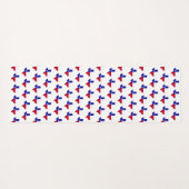 Texas Flag Yoga Mat Yogamatte (Rückseite (Horizontal))