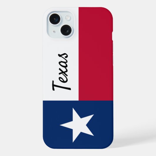 Texas-Flag-Zelle IPhone 15 pro Fall Abdeckung Hülle (Rückseite)