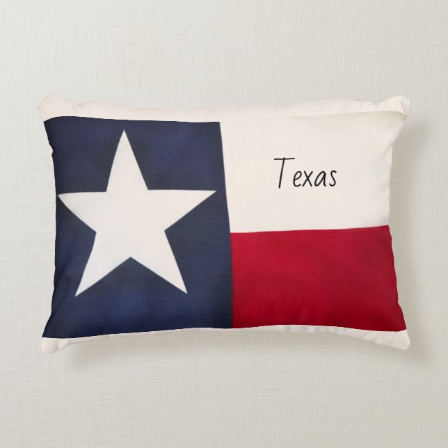 Texas-Flagge Accent Pillow Dekokissen (Vorderseite)