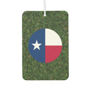 Texas-Flagge auf Gras Autolufterfrischer