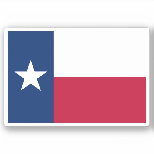 Texas-Flagge Aufkleber (Vorderseite)