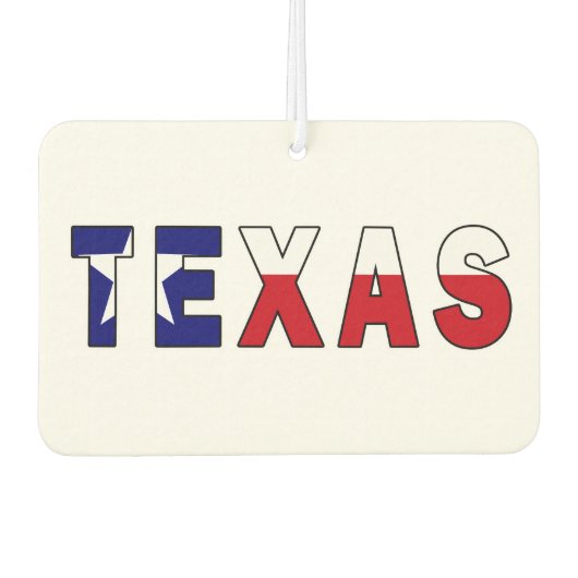 Texas-Flagge Autolufterfrischer (Vorderseite)