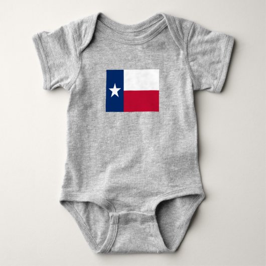Texas-Flagge Baby Strampler (Vorderseite)