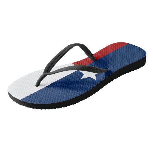 Texas-Flagge Badesandalen (Schrägansicht)