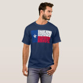 Texas-Flagge, beunruhigt T-Shirt (Vorne ganz)