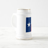 Texas-Flagge Bierglas (Vorderseite Links)