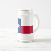 Texas-Flagge Bierglas (VorderseiteRechts)