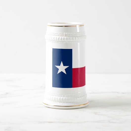 Texas-Flagge Bierglas (Mittel)