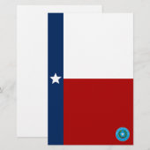 Texas-Flagge Briefpapier (Vorne/Hinten)