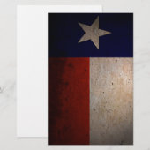 Texas-Flagge Briefpapier (Vorne/Hinten)