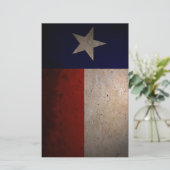 Texas-Flagge Briefpapier (Stehend Vorderseite)