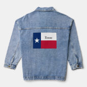 Texas Flagge Denim Jacket Jeansjacke (Rückseite)