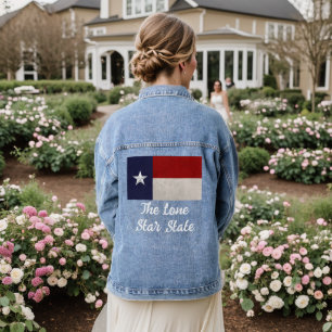 Texas-Flagge   Der einstündige Staat Jeansjacke