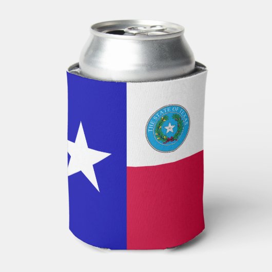 Texas-Flagge Dosenkühler (Kanne Vorderseite)