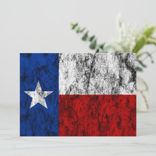 texas-Flagge Einladung (Stehend Vorderseite)