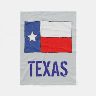 Texas-Flagge Fleecedecke