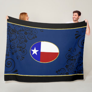 Texas-Flagge Fleecedecke