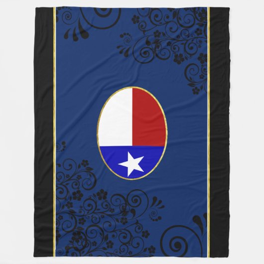 Texas-Flagge Fleecedecke (Vorderseite)