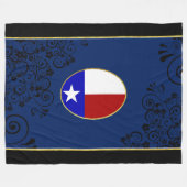 Texas-Flagge Fleecedecke (Vorderseite (Horizontal))