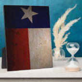 Texas-Flagge Fotoplatte (Seite)