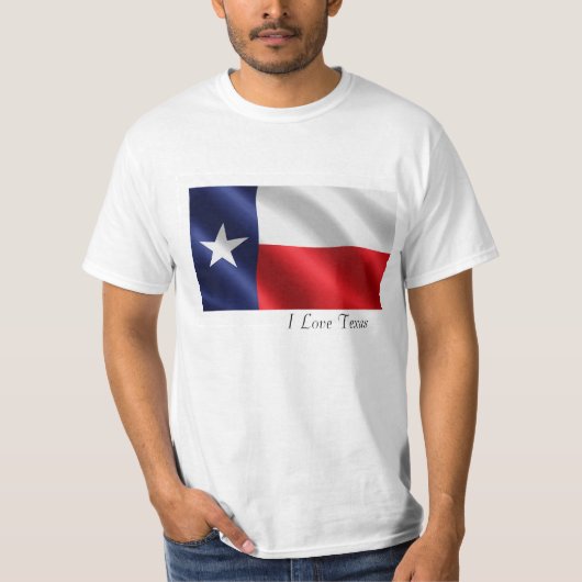 Texas-Flagge für Männer-T - Shirt-Weiß T-Shirt (Vorderseite)