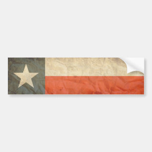 Texas-Flagge gealtert Autoaufkleber