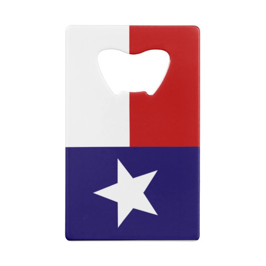 Texas-Flagge Geldbeutel Flaschenöffner (Rückseite)
