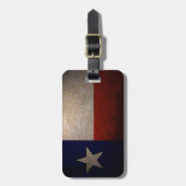 Texas-Flagge Gepäckanhänger (Vorderseite vertikal)