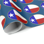 Texas-Flagge Geschenkpapier (Rolleneckpunkt)