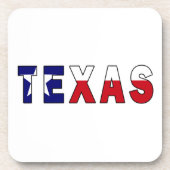 Texas-Flagge Getränkeuntersetzer (Vorderseite)