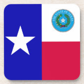 Texas-Flagge Getränkeuntersetzer (Vorderseite)