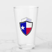 Texas-Flagge Glas (Vorderseite)