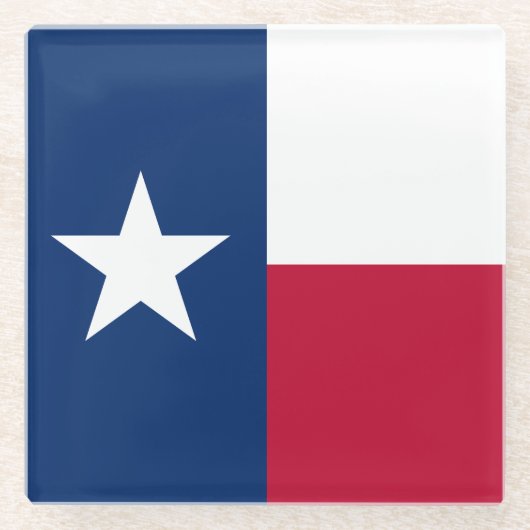 Texas-Flagge Glasuntersetzer (Vorderseite)