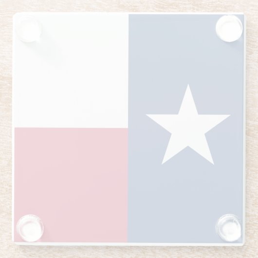 Texas-Flagge Glasuntersetzer (Rückseite)