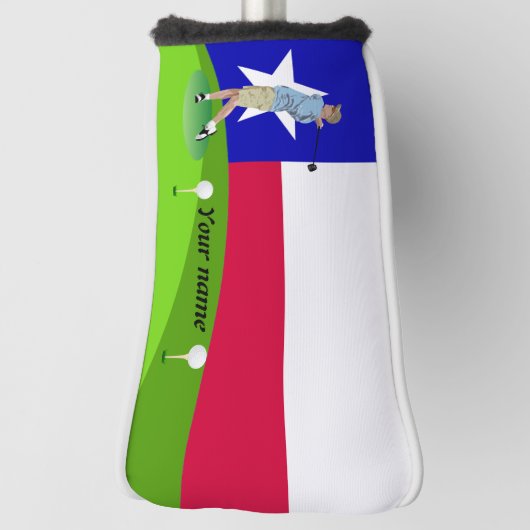Texas-Flagge Golf Headcover (Rotieren 90)