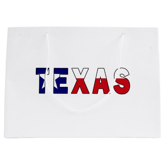Texas-Flagge Große Geschenktüte (Vorderseite)