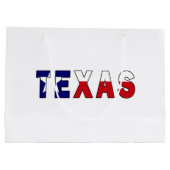 Texas-Flagge Große Geschenktüte (Rückseite)