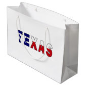 Texas-Flagge Große Geschenktüte (Rückseite Schrägansicht)