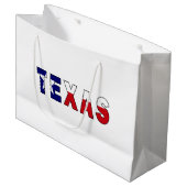 Texas-Flagge Große Geschenktüte (Vorderseite Schrägansicht)