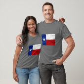 Texas-Flagge - grundlegender dunkler T - Shirt (Unisex)