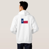 Texas-Flagge Hoodie (Schwarz voll)