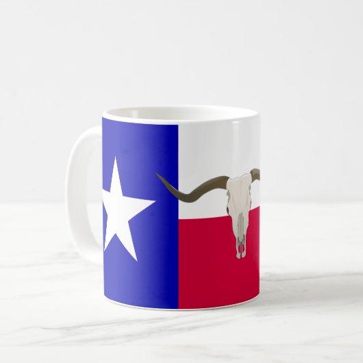Texas-Flagge Kaffeetasse (Vorderseite Links)