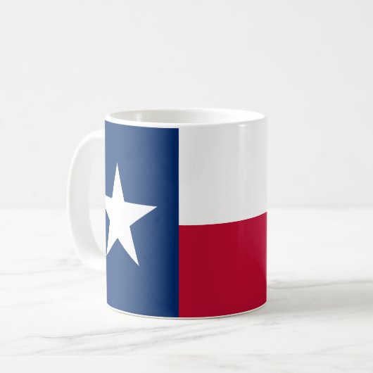Texas-Flagge Kaffeetasse (Vorderseite Links)