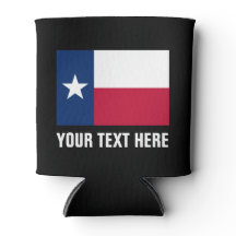 Texas Flagge kann Kühler | Texanischer Bierhalter