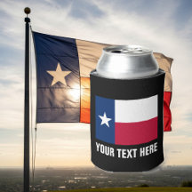 Texas Flagge kann Kühler | Texanischer Bierhalter